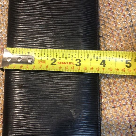 LOUIS VUITTON Black Epi Leather Porte Feiulle Brazza Long Bifold Wallet CA1148 - Picture 7 of 17